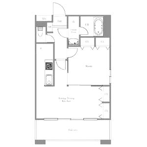キャピトル安堂寺の間取り図