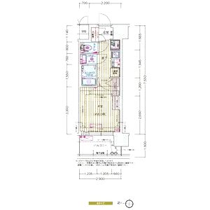 プレリスNEO大阪十三エルヴィオンの間取り図