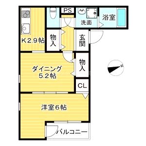カーサ・フェリーチェ立花の間取り図