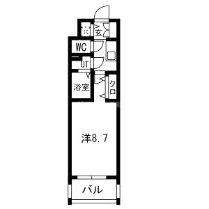 エストーネ江坂の間取り図
