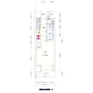 ララプレイスOSAKADOME CITYフトゥーロの間取り図