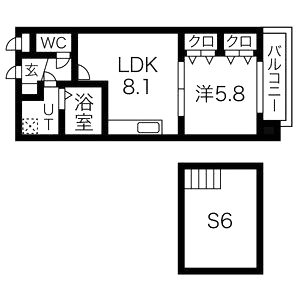 Zeus月光の間取り図