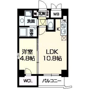 セレニテ甲子園Iの間取り図