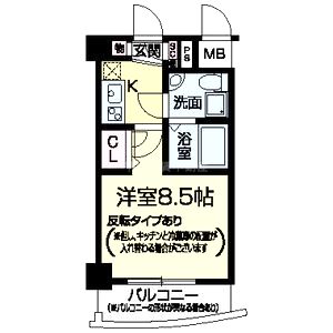 セレニテ甲子園Iの間取り図