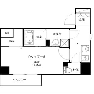 コートドール高槻の間取り図