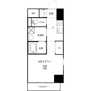 コートドール高槻の間取り図