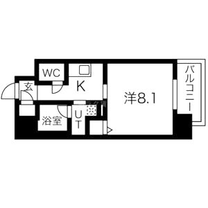 ジョイシティ二条城前の間取り図