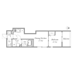 サニーコート円町の間取り図