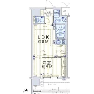 スワンズシティ中之島クロスの間取り図