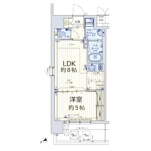 スワンズシティ中之島クロスの間取り図