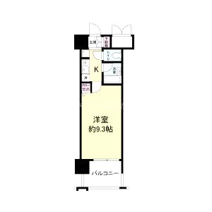 パークフラッツ江坂の間取り図
