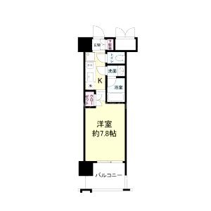 パークフラッツ江坂の間取り図