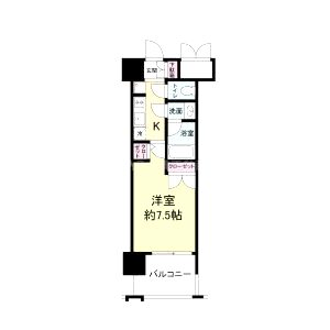 パークフラッツ江坂の間取り図