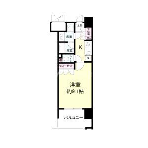 パークフラッツ江坂の間取り図