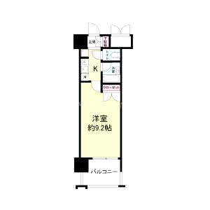 パークフラッツ江坂の間取り図