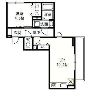 ラフィーネ クローバーIIの間取り図