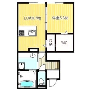 ローゼラルジュ A棟の間取り図