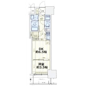 スワンズシティ谷町ブリエの間取り図