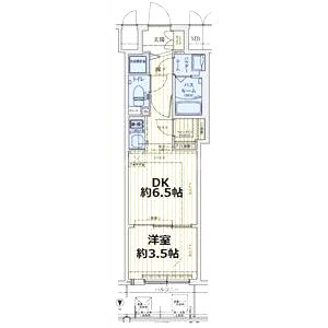 スワンズシティ谷町ブリエの間取り図