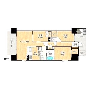 ジオ明石本町 1205号の間取り図