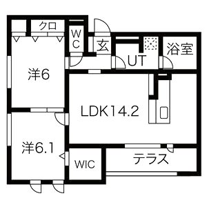 クレリア A棟の間取り図