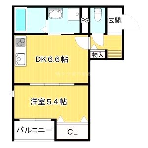 クレリア高槻南松原の間取り図