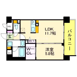 La CLochette de Ecrargeの間取り図