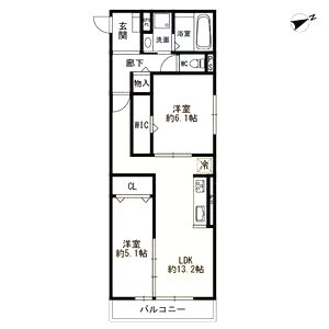 コンフィエ鳴尾の間取り図