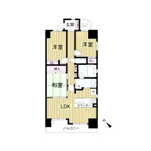 レジディア都島Iの間取り図