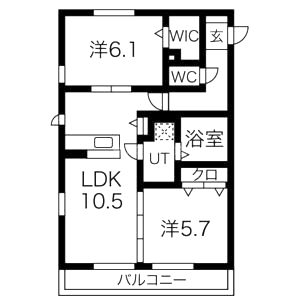 リヴァージュシャトレの間取り図