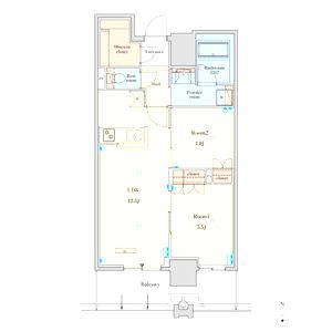 RJR堺筋本町タワーの間取り図