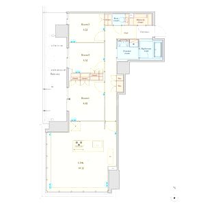 RJR堺筋本町タワーの間取り図