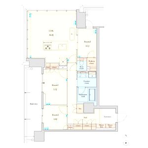 RJR堺筋本町タワーの間取り図
