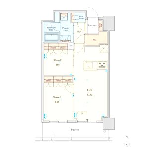 RJR堺筋本町タワーの間取り図