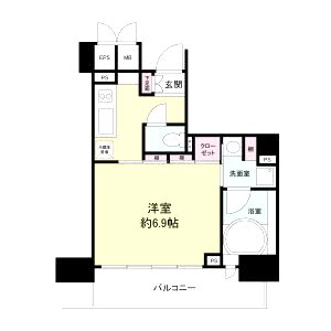 レジディア神戸元町の間取り図