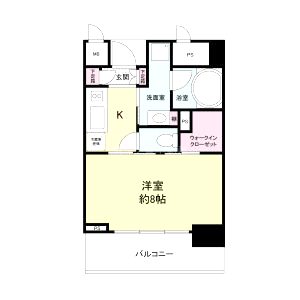 レジディア神戸元町の間取り図