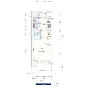 プレサンス上町台筆ヶ崎 SOUTHの間取り図
