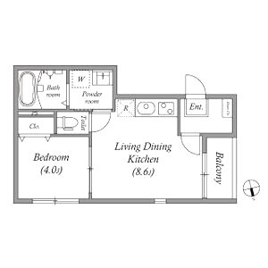 カーサ アリビオの間取り図