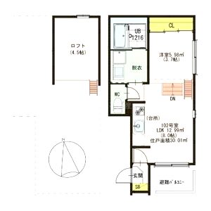 stage千舟の間取り図