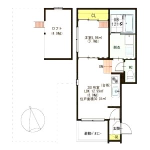 stage千舟の間取り図