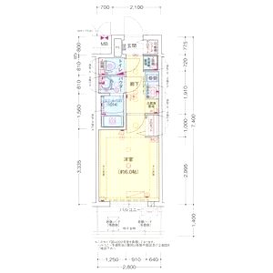 プレサンス西九条シティベイの間取り図