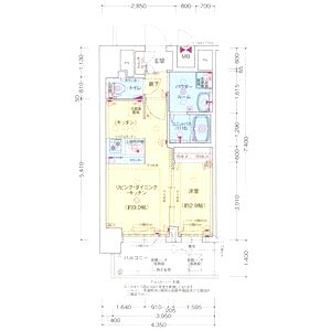 プレサンス西九条シティベイの間取り図