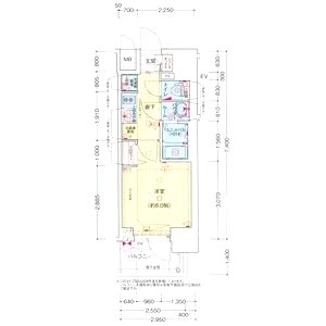 プレサンス西九条シティベイの間取り図
