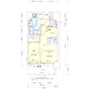 プレサンス西九条シティベイの間取り図