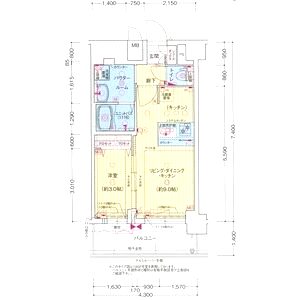 プレサンス西九条シティベイの間取り図