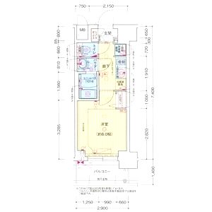 プレサンス西九条シティベイの間取り図