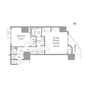 アドバンス心斎橋グランガーデンの間取り図