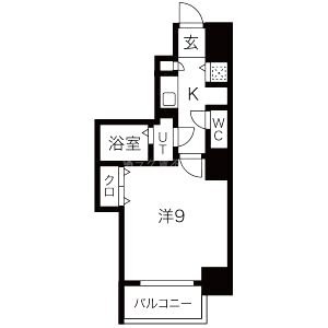 アドバンス心斎橋グランガーデンの間取り図
