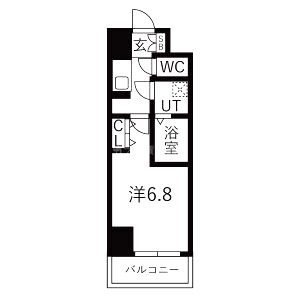 アドバンス心斎橋グランガーデンの間取り図