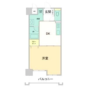 アバンドール三国ヶ丘の間取り図